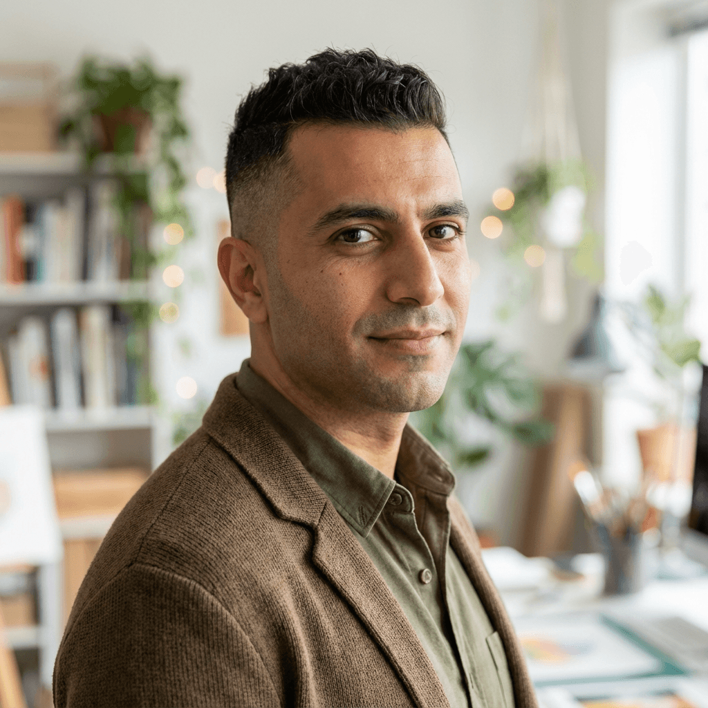 Carlos Martínez en posición de meditación